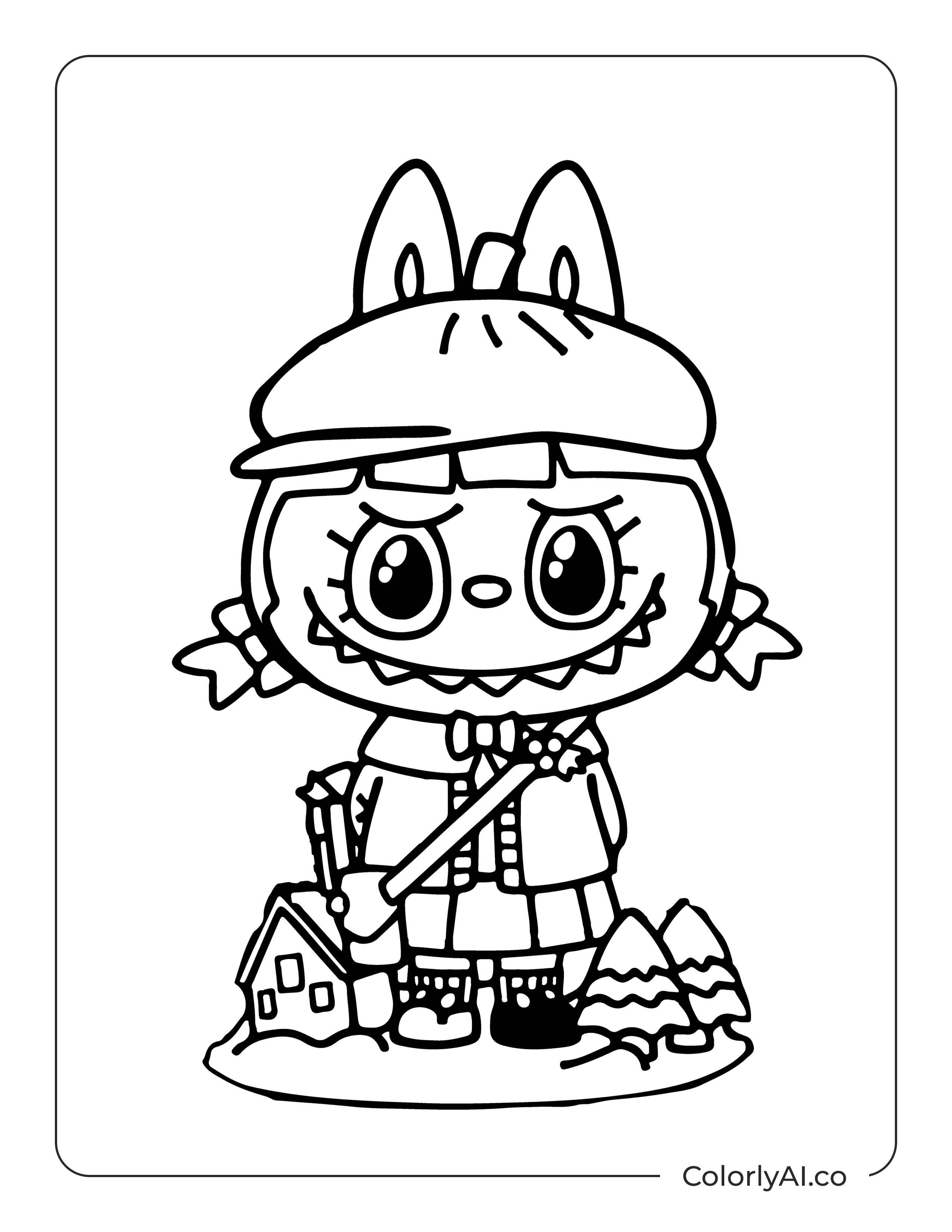 Labubu Coloring Pages